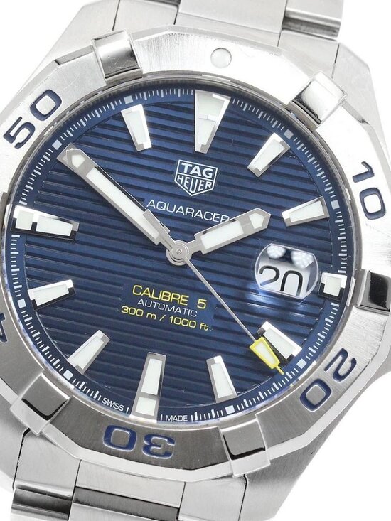 TAG HEUER Aquaracer WAY2012 Caliber 5 Navy Dial Automatic Men\'s Watch_950379 main image 6